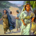 The women return from the grave, after Jesus’ resurrection