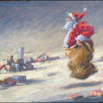 Santa's sack race
