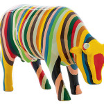 Striped (medium ceramic) Cow Parade