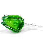 Glass tulip Green