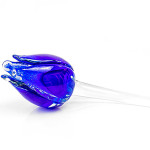 Glazen tulp Blauw