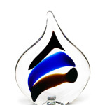 Glass Drop Flat Black Blue (small)