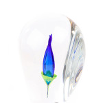 Kristallen Object Tulp Blauw