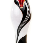 Glass vase zebra (large)