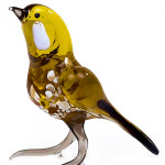 Glass bird yellow